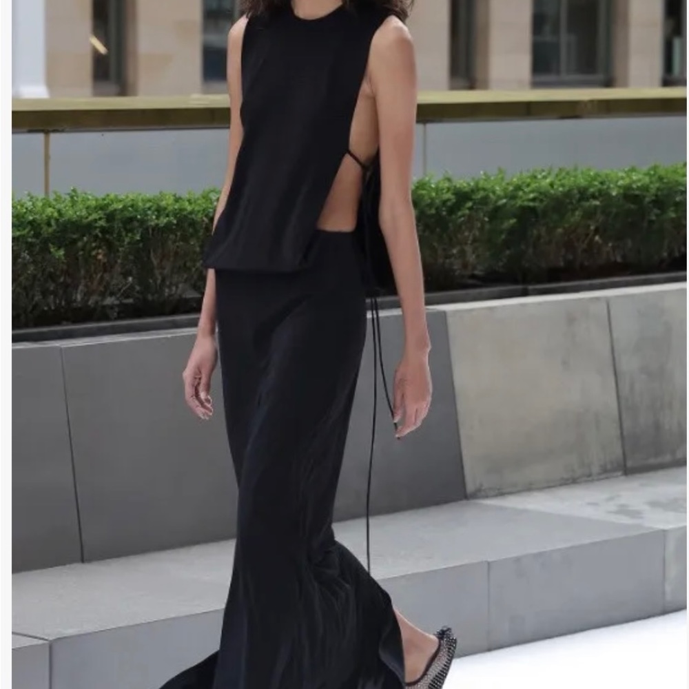 Christopher Esber Black Maxi Dress